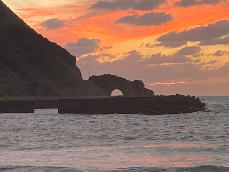 Kaganbana Tunnel at Sunset